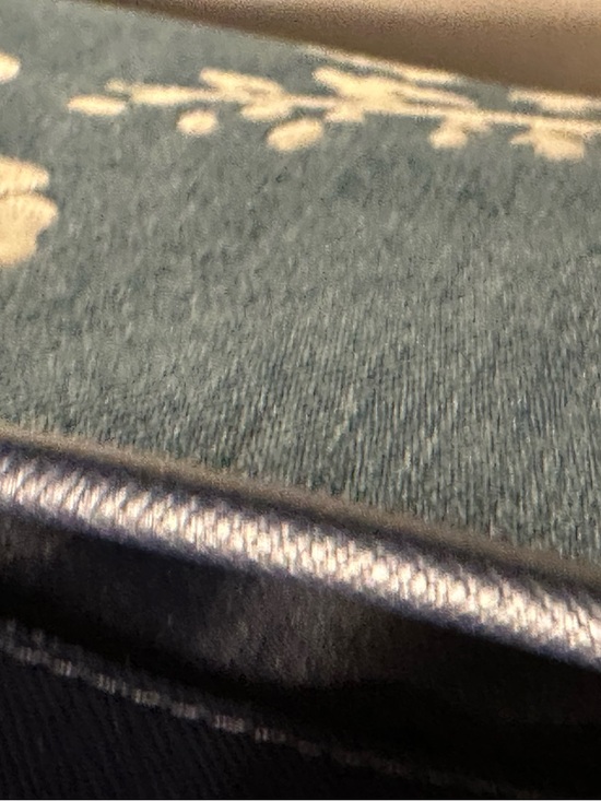 Kate Spade Madison Navy Blue Denim Floral Vase Embroidered Tote Crossbody Bag - Picture 12 of 13